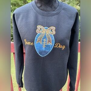 Game Day sweatshirt football and bow